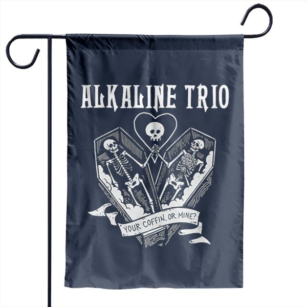 Alkaline Trio Men S Your Coffin Garden Flags-image