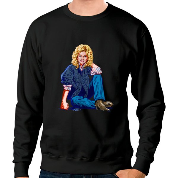 Barbara Mandrell - An Illustration By Paul Cemmick - Barbara Mandrell - Sweatshirts-image