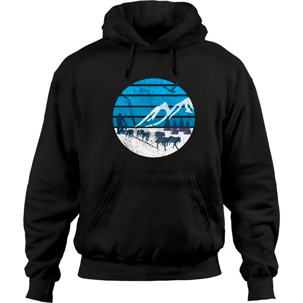 Dog Sledding Sleigh Huskies Sled Rides Mushing Sle Hoodies