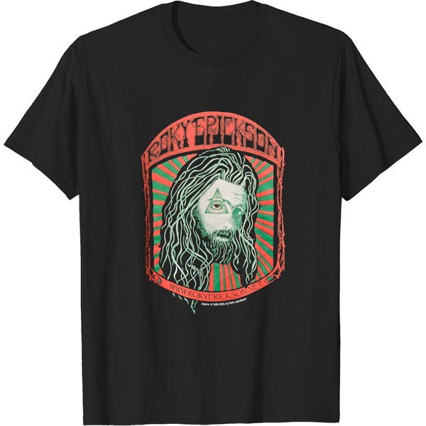 Vintage Roky Erickson T Shirt Black Cotton Rock Tee-image