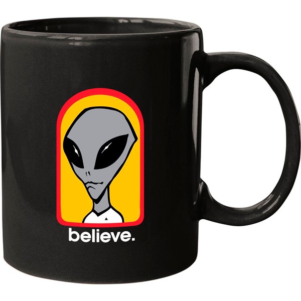 Vintage 1990s Alien Workshop "believe" Skate Mug