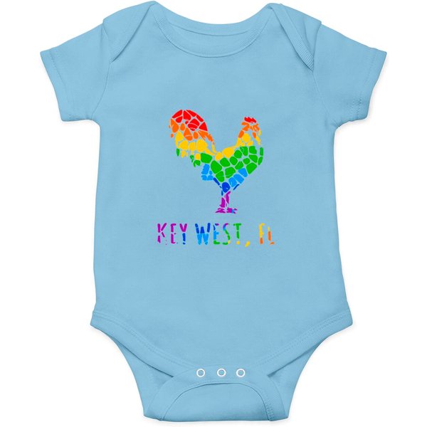 Key West Rooster Colorful Fantasy Fest Design Onesies-image