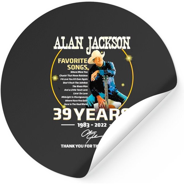 Alan Jackson Last Call One More For The Road Tour 2022 Stickers-image