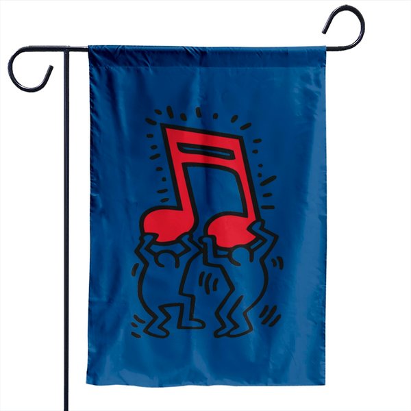 Keith Haring Garden Flags
