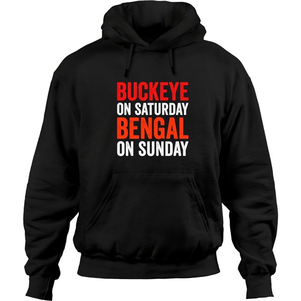 Buckeye On Saturday, Bengal On Sunday Hoodie-image