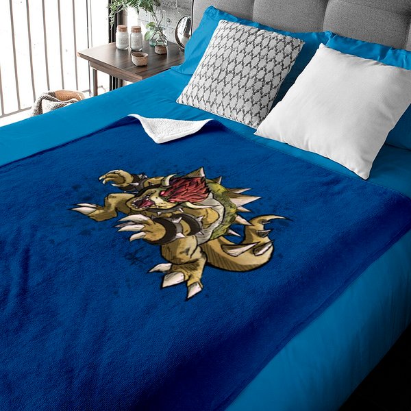 Giga Bowser Baby Blankets-image