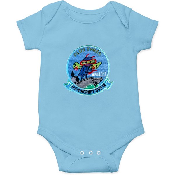 Uss Hornet Recovery Patch Of Apollo 11 - Apollo 11 Recovery - Onesies-image