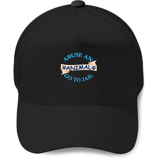 Animal Abuse - Abuse An Animal Go To Jail Baseball Caps