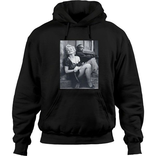 Marilyn Monroe And 2Pac Logo Hoodies-image