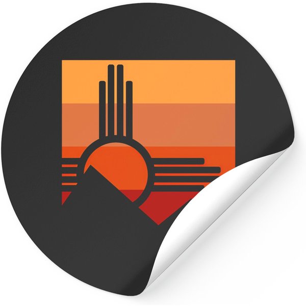 Zia Sun New Mexico Zia Mountains Stickers-image