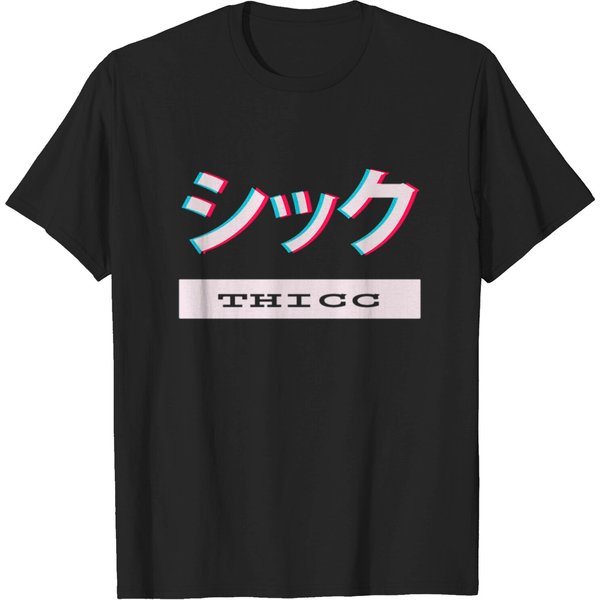 Thicc Otaku Vaporwave T-Shirt-image