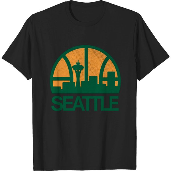 Defunct - Seattle Supersonics Skyline - Seattle - T-Shirt-image