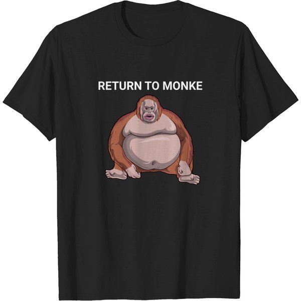 Reject Humanity Return To Monke T-Shirt Uh Oh Stinky Funny Monke-image