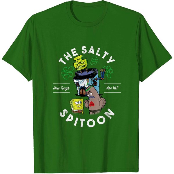 Sponge Bob Square Pants The Salty Spitoon How Tough Are Ya T-Shirt-image