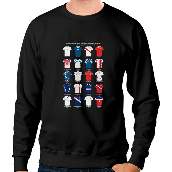 Usa World Cup 2022 Sweatshirt,The Evolution Of The Us World Cup Soccer Jersey Sweatshirts,Usmnt Believe Ted Lasso Qatar 2022 Usa Soccer Sweatshirt-image