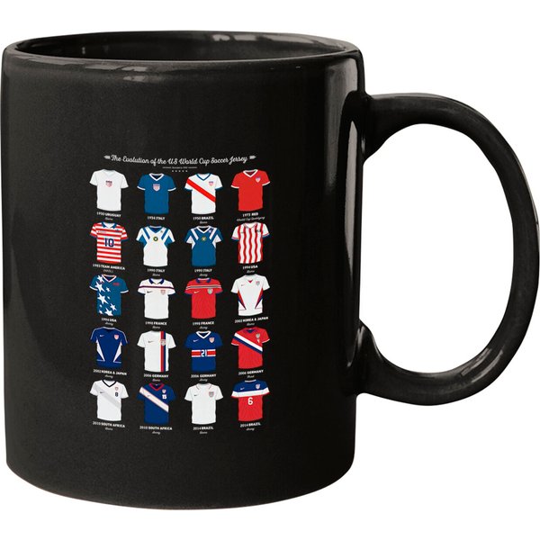 Usa World Cup 2022 Mug,The Evolution Of The Us World Cup Soccer Jersey Mugs,Usmnt Believe Ted Lasso Qatar 2022 Usa Soccer Mug-image
