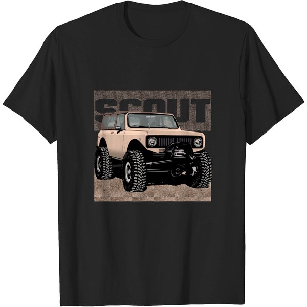 All Wheel Drive Ih Scout - International Harvester Scout - T-Shirt-image