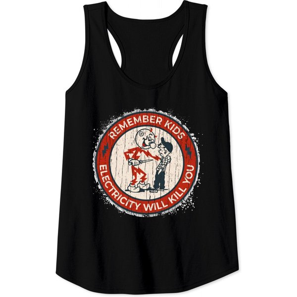 Vintage Electricity Will Kill You - Electricity Will Kill You - Tank Tops-image