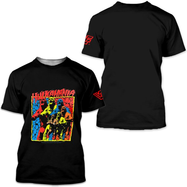 Vtg 90S Hulkamania Hulk Hogan Pop Art T Shirt-image