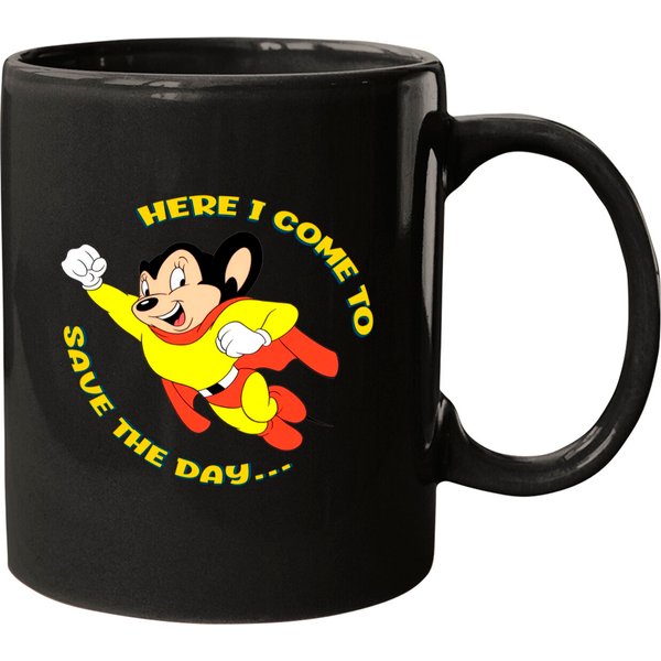 Mighty Mouse Here I Come To Save The Day Classic Mugs-image