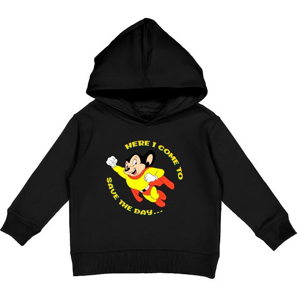 Mighty Mouse Here I Come To Save The Day Classic Kids Pullover Hoodies