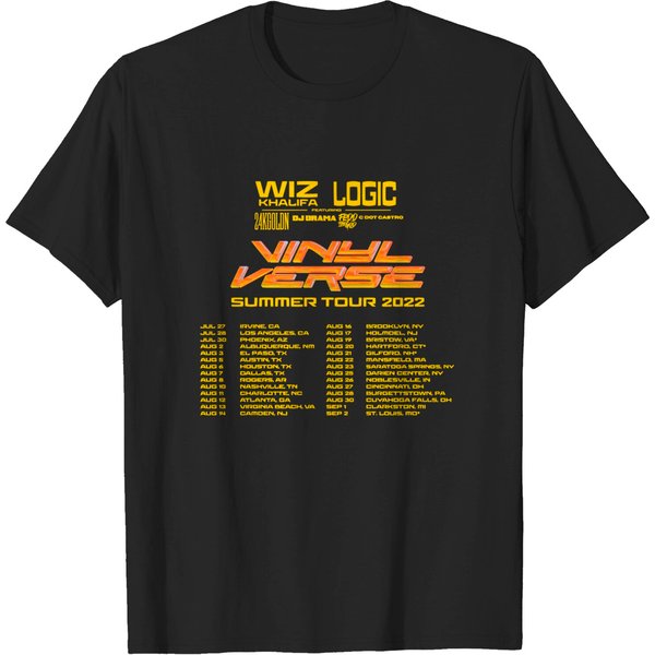 Vinyl Verse Tour 2022 T Shirt, Wiz Khalifa And Logic Tour 2022 T Shirts-image