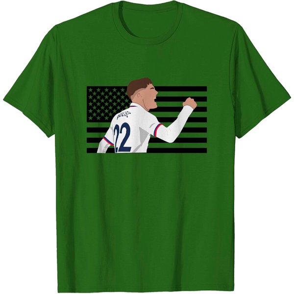 Christian Pulisic Us Flag - Usa - T-Shirt-image