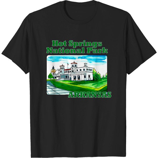 Hot Springs National Park, Arkansas - Hot Springs National Park - T-Shirt-image