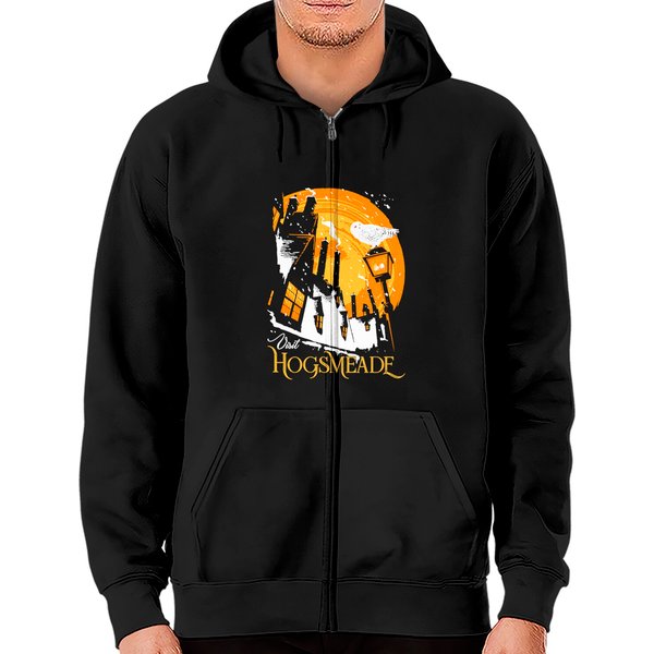 Visit Hogsmeade (Gold) - Harry Potter - Zip Hoodies-image