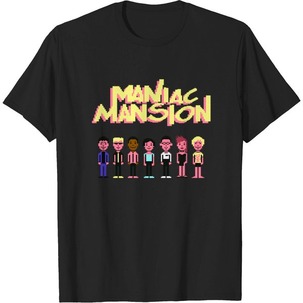 Maniac Mansion C64 Crew With Title - Maniac Mansion - T-Shirt-image