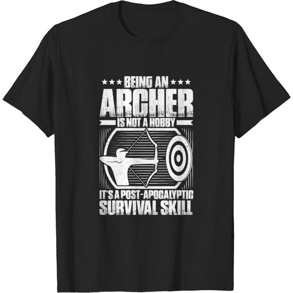 Archery Archer Bow Arrow Archers Gift Present T-Shirt-image