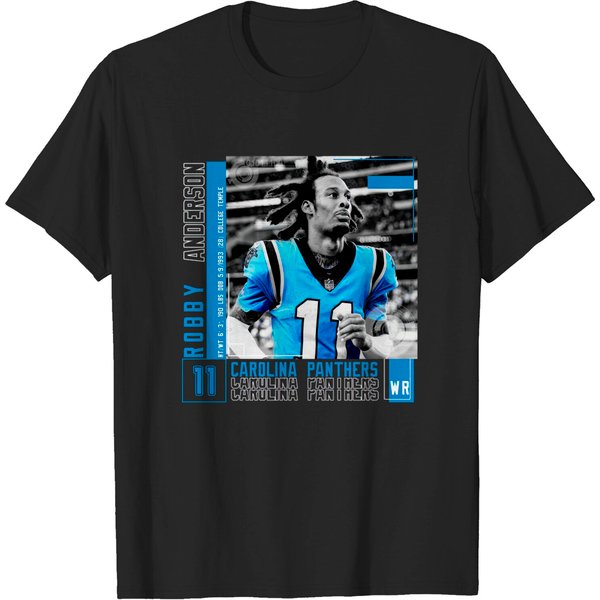 Robby Anderson Football Edit Tapestries Panthers - Robby Anderson - T-Shirt-image
