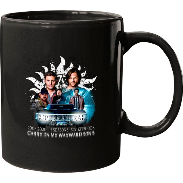 Limited Edition Supernatural Family Don't End With Blood 4 W Signed W2 - Limited Edition Supernatural Family Don - Mugs