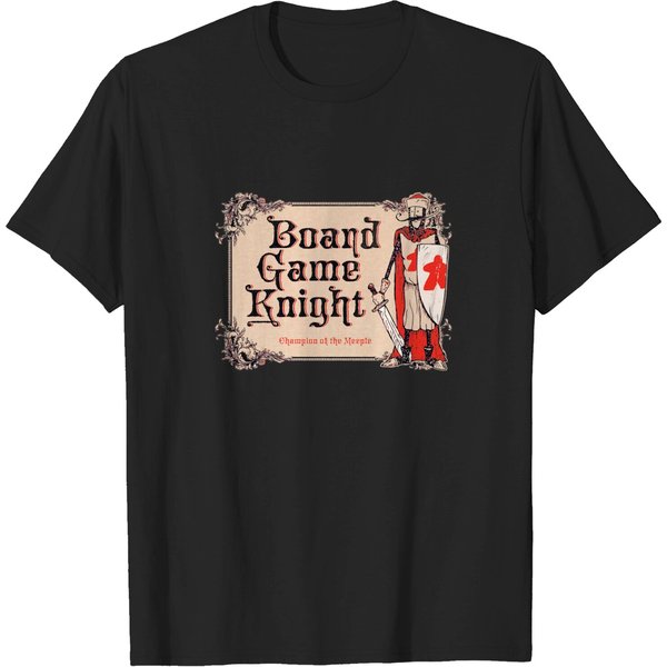 Board Game Knight Plaque Shirt - Board Game - T-Shirt-image
