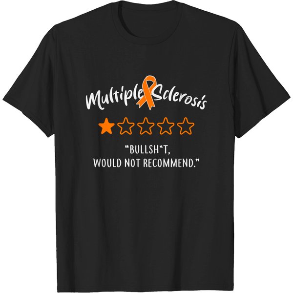 Multiple Sclerosis Ms One Star - Multiple Sclerosis - T-Shirt-image