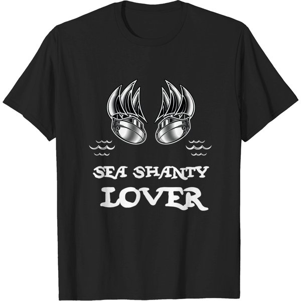 Sea Shanty Lover (White Text) T-Shirt-image