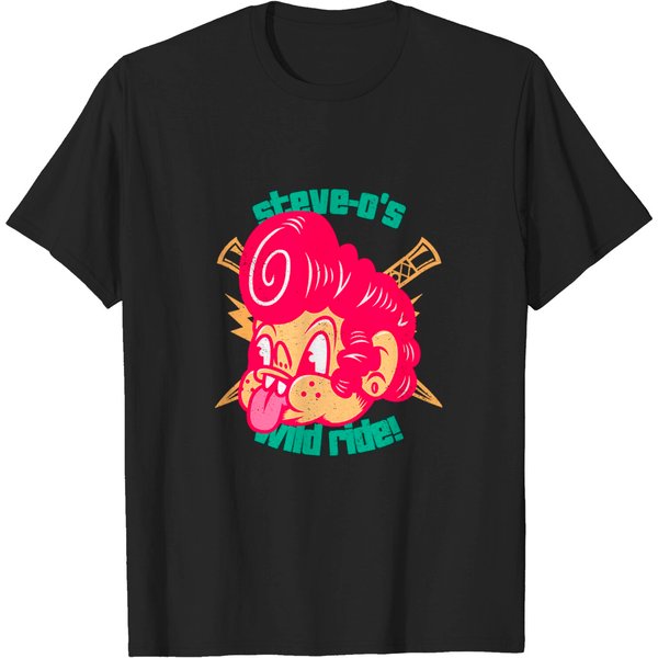 Steve-O'S Wild Ride Vintage Toon - Jackass - T-Shirt-image