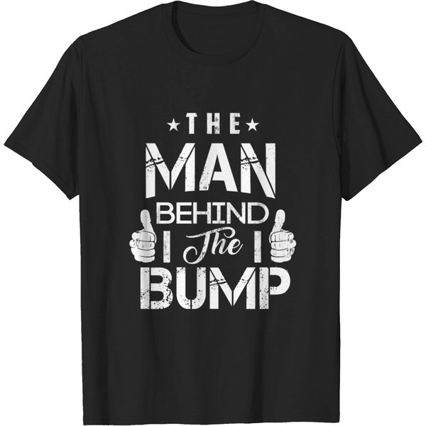 The Man Behind The Bump Fathers Expecting T-Shirt T-Shirt-image