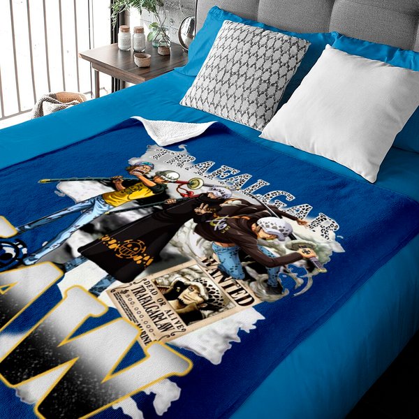 Trafalgar D. Water Law Anime Vintage Style Baby Blankets!