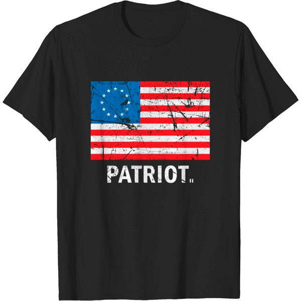 Vintage Patriot Betsy Ross Flag T-Shirt-image