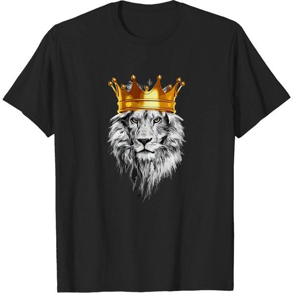 Lion With Crown For Lion Fans - Lion - T-Shirt-image