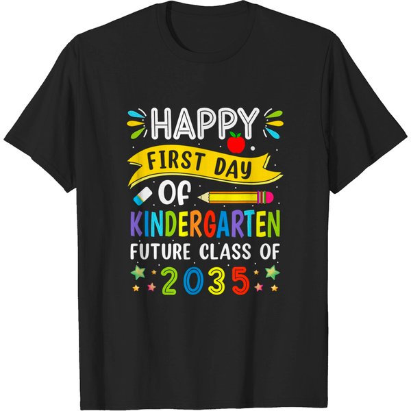 First Day Of Kindergarten Funny Teachers Back To School Kids T-Shirt-image