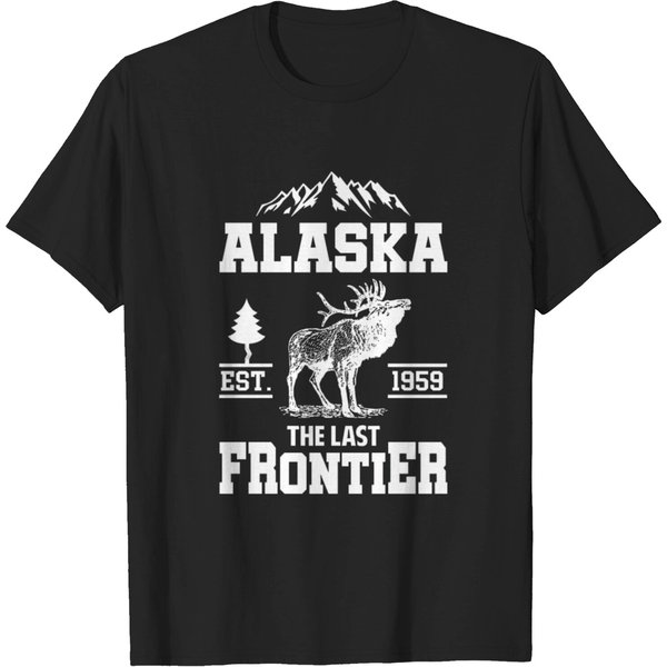 Alaska The Last Frontier Pure Nature Alaskan Deer T-Shirt-image