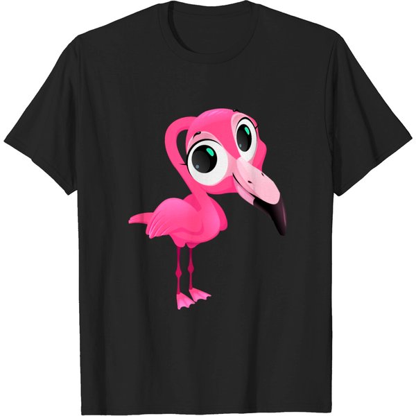 Flamingo Bird Wildlife Vector Art Illutration Cool T-Shirt-image