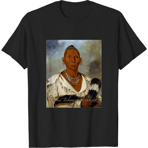 MúKatahmishokáHkaik - &Quot;Black Hawk&Quot; - Native American - T-Shirt-image