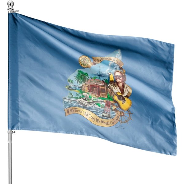 Jimmy Buffett Margaritaville House Flags - Yellow Haze Design-image