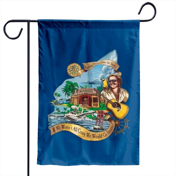 Jimmy Buffett Margaritaville Garden Flags - Yellow Haze Design-image