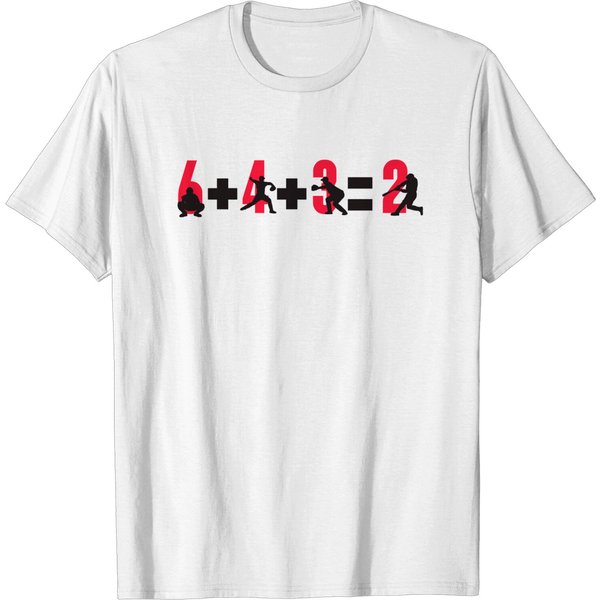 Baseball 6+4+3=2 - Baseball - T-Shirt-image