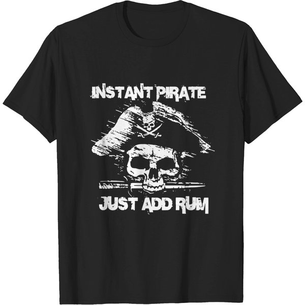 Instant Pirate Just Add Rum Logo T-Shirt-image