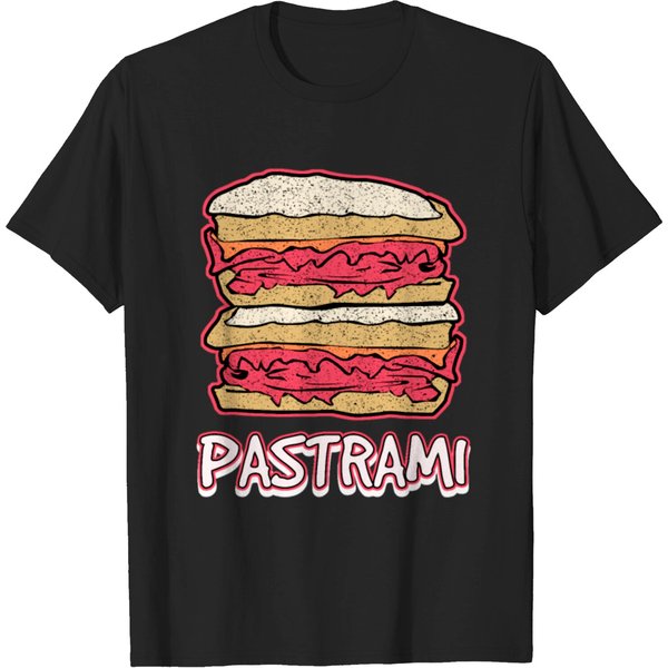 Pastrami Sandwich Day Fast Food Junk Food T-Shirt-image
